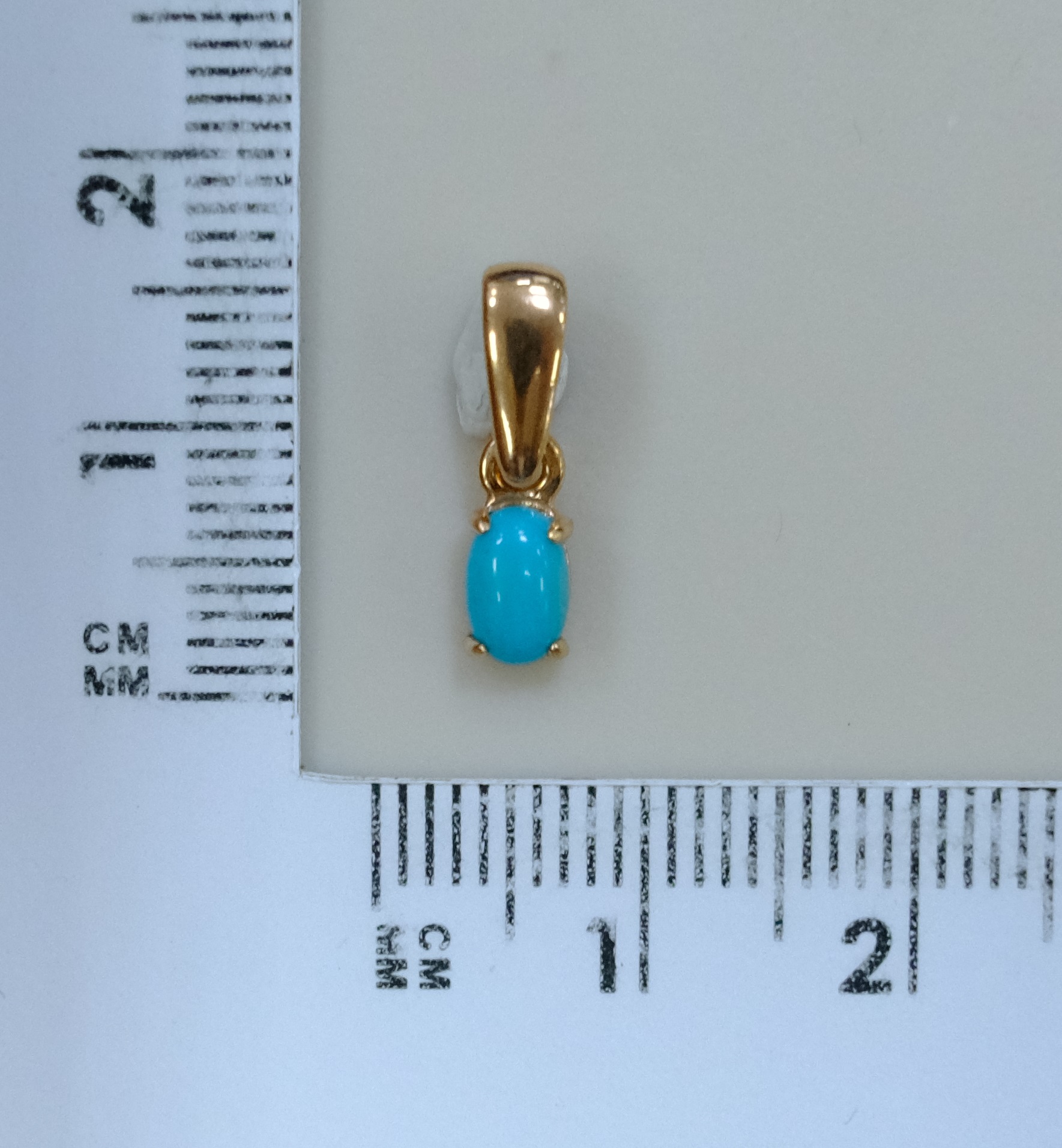 Серебряная подвеска с бирюзой